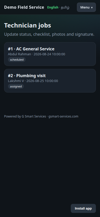 Technician PWA